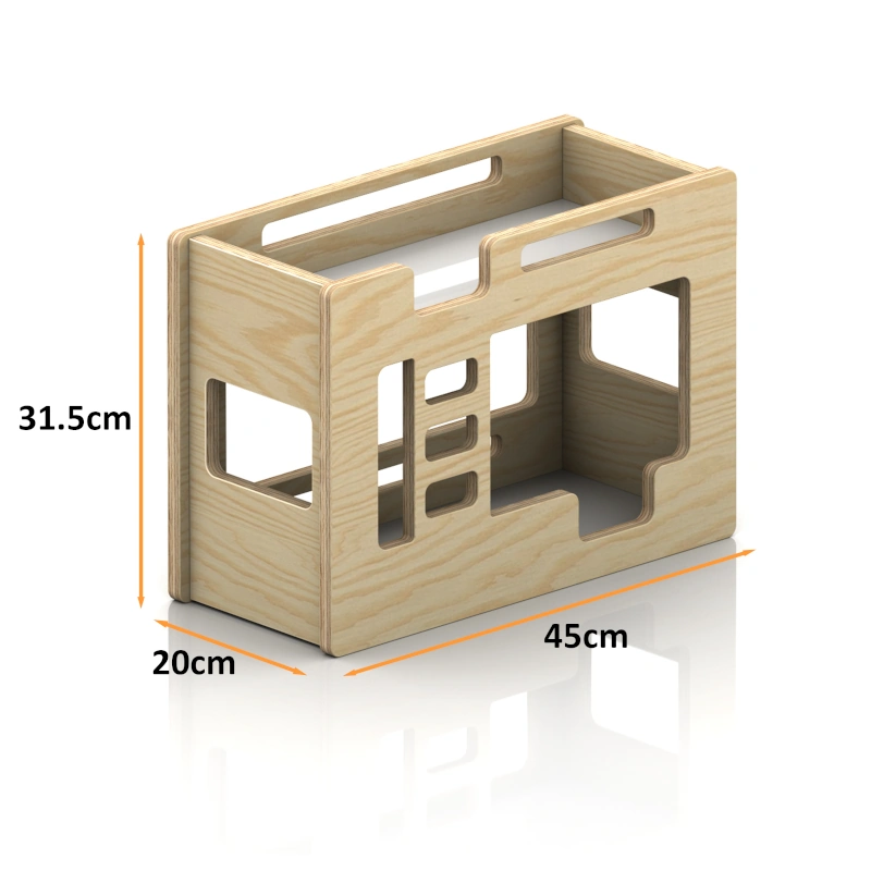 Wymiary drewnianego łóżka dla lalek
